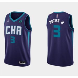 68643a55d5214_1 Men's Charlotte Hornets #3 Terry Rozier III Purple Stitched Basketball Jersey
