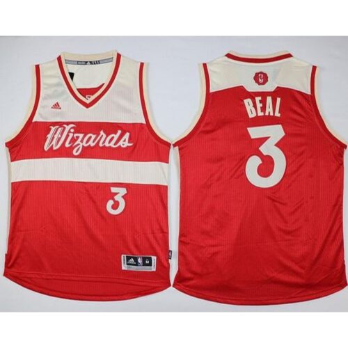 68643a7e4178e_1 Wizards #3 Bradley Beal Red 2015-2016 Christmas Day Stitched NBA Jersey