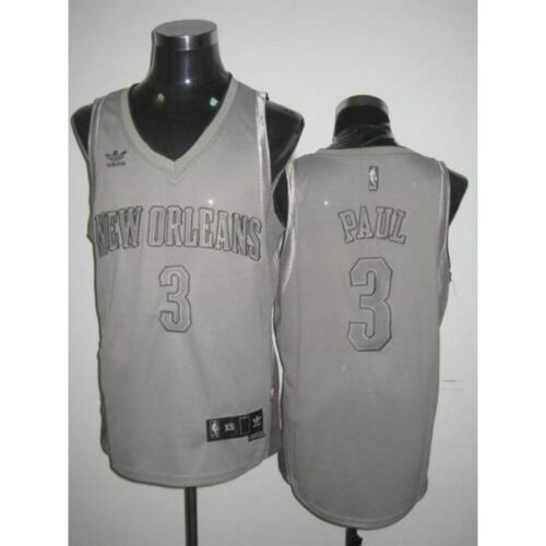 68643ac601442_1 Hornets #3 Chris Paul Stitched Grey Anniversary Style NBA Jersey