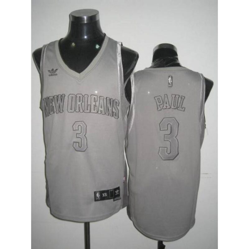 68643ac601442_1 Hornets #3 Chris Paul Stitched Grey Anniversary Style NBA Jersey