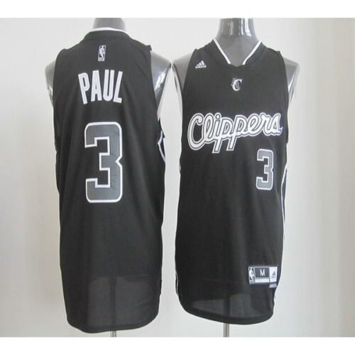 68643ad37607e_1 Clippers #3 Chris Paul Black Shadow Stitched NBA Jersey