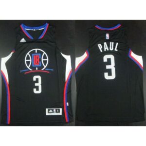Clippers #3 Chris Paul Black Alternate Stitched NBA Jersey