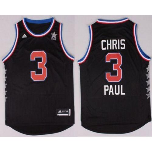 68643ae0803a6_1 Clippers #3 Chris Paul Black 2015 All Star Stitched NBA Jersey