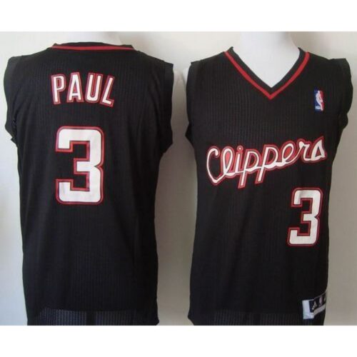 68643ae3ca67e_1 Clippers #3 Chris Paul Black Revolution 30 Stitched NBA Jersey