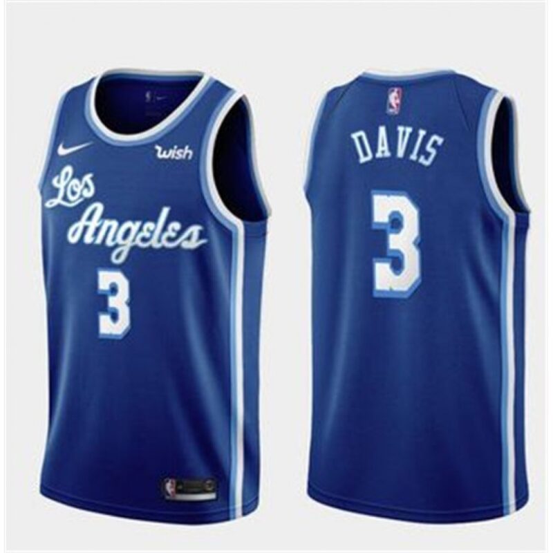 68643afb8a5ab_1 Men's Los Angeles Lakers #3 Anthony Davis Blue Stitched NBA Jersey