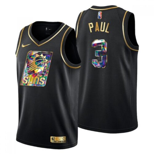 68643b027948a_1 Men's Phoenix Suns #3 Chris Paul 2021/22 Black Golden Edition Diamond Logo Black 75th Anniversary Stitched Basketball Jersey