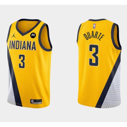68643bc60c43d_1 Men's Indiana Pacers #3 Chris Duarte Yellow Swingman Stitched Jersey