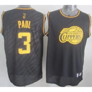 68643ca99e03f_1 Clippers #3 Chris Paul Black Precious Metals Fashion Stitched NBA Jersey