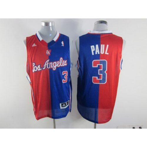 68643cad22ca2_1 Clippers #3 Chris Paul Red/Blue Split Fashion Stitched NBA Jersey