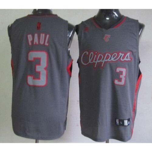 68643cb0b8733_1 Clippers #3 Chris Paul Grey Graystone Fashion Stitched NBA Jersey
