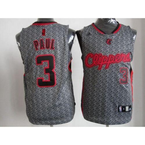 68643cb4bde7c_1 Clippers #3 Chris Paul Grey Static Fashion Stitched NBA Jersey
