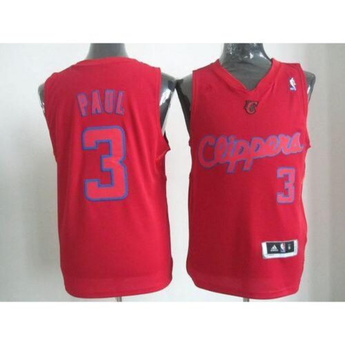 68643cb87acd3_1 Clippers #3 Chris Paul Red Big Color Fashion Stitched NBA Jersey