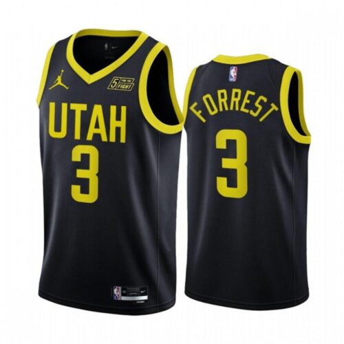 68643d0880fc4_1 Men's Utah Jazz #3 Trent Forrest 2022/23 Black Statement Edition Stitched Basketball Jersey