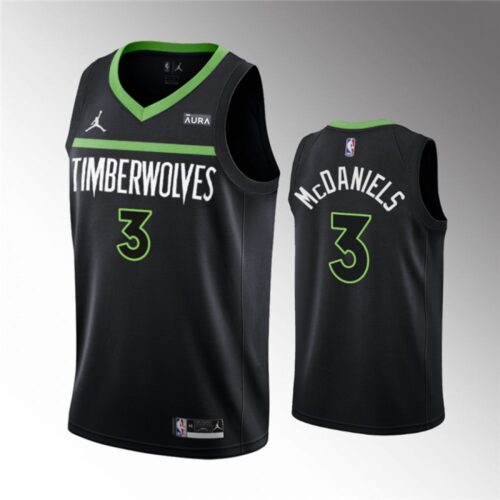 68643d16cd53e_1 Men's Minnesota Timberwolves #3 Jaden McDaniels Black Statement Edition Stitched Jersey