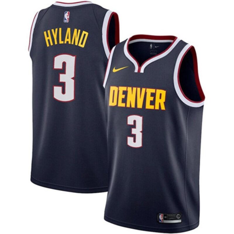 68643d2239ee2_1 Men's Denver Nuggets #3 Nah'Shon Hyland Navy Icon Edition Stitched Jersey