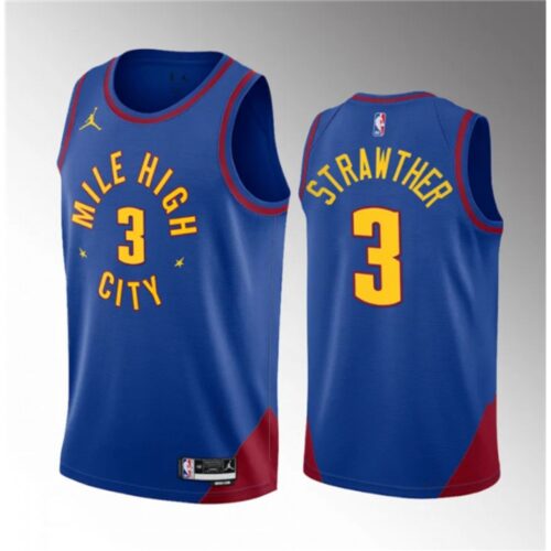 68643d292527f_1 Men's Denver Nuggets #3 Julian Strawther Blue 2023 Draft Statement Edition Stitched Basketball Jersey