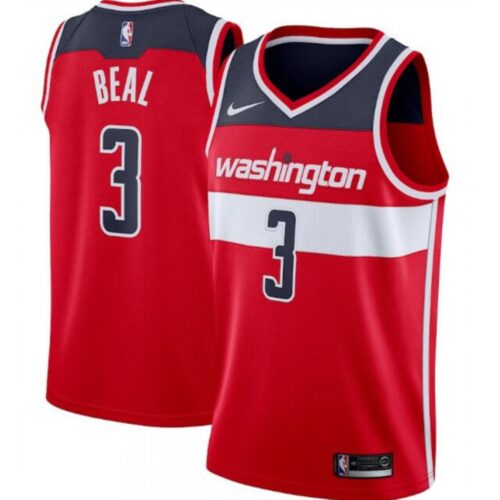 68643d337486c_1 Men's Washington Wizards #3 Bradley Beal Red Icon Edition Swingman Stitched Jersey
