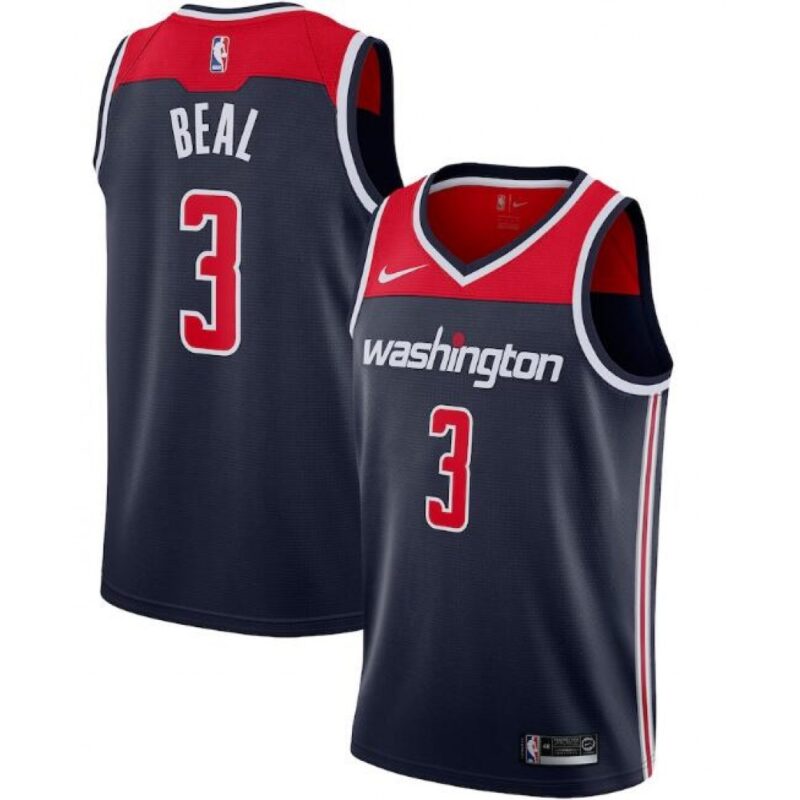 68643d36c4599_1 Men's Washington Wizards #3 Bradley Beal Navy Statement Edition Swingman Stitched Jersey