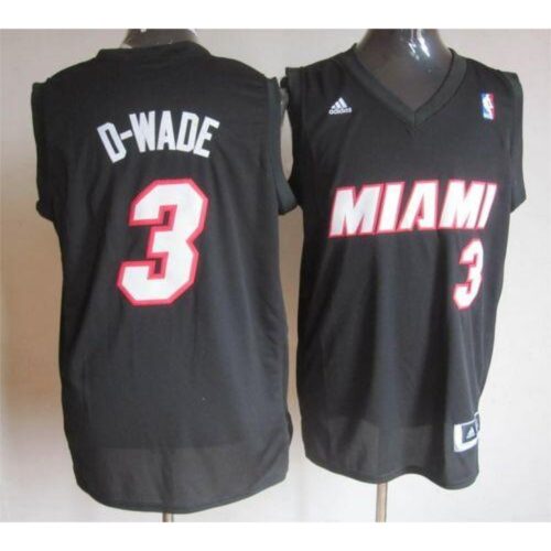 68643d4490cef_1 Heat #3 Dwyane Wade Black D-WADE Fashion Stitched NBA Jersey