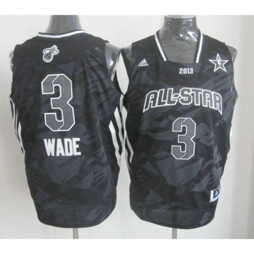 68643d63446dc_1 Heat #3 Dwyane Wade Black 2013 All Star Fashion Stitched NBA Jersey