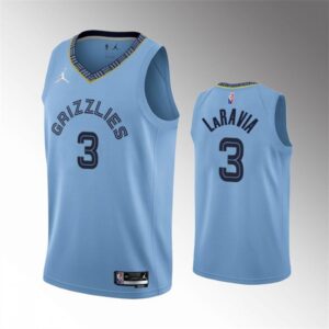 68643da524212_1 Men's Memphis Grizzlies #3 Jake LaRavia Light Blue 75th Anniversary Statement Edition Stitched Basketball Jersey