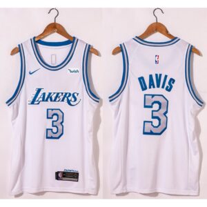68643db7ab5cc_1 Men's Los Angeles Lakers #3 Anthony Davis White City Edition New Blue Silver Logo 2020-21 Stitched Jersey
