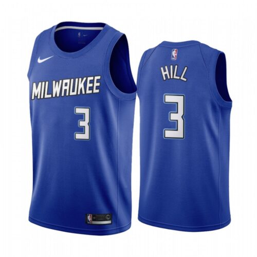 68643dc386064_1 Men's Milwaukee Bucks #3 George Hill Blue City Edition Stitched Jersey