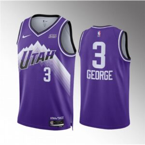 68643de9e565c_1 Men's Utah Jazz #3 Keyonte George Purple 2023/24 City Edition Stitched Basketball Jersey