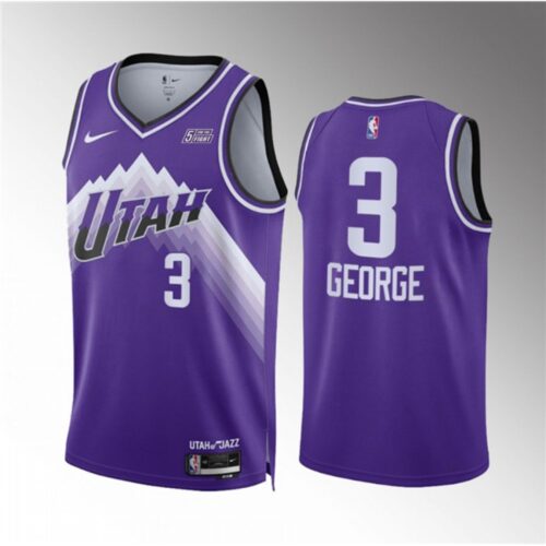 68643de9e565c_1 Men's Utah Jazz #3 Keyonte George Purple 2023/24 City Edition Stitched Basketball Jersey