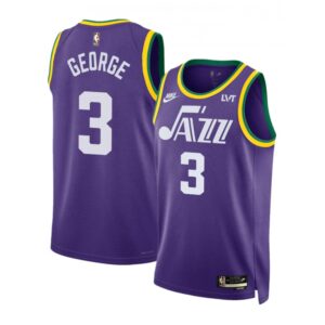 68643dedb07fd_1 Men's Utah Jazz #3 Keyonte George Purple 2023 Classic Edition Stitched Basketball Jersey