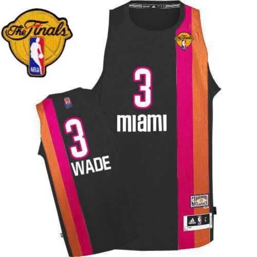 68643e39c0f72_1 Heat #3 Dwyane Wade Black ABA Hardwood Classic With Finals Patch Stitched NBA Jersey