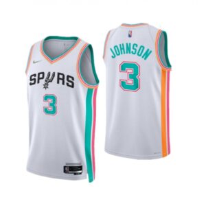 68643e5553e03_1 Men's San Antonio Spurs #3 Keldon Johnson 2021/22 White City Edition Stitched Jersey