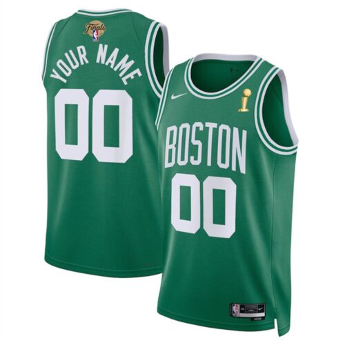 68643e7a53308_1 Men's Boston Celtics Active Player Custom Kelly Green 2024 Finals Champions Icon Edition Stitched Basketball Jersey