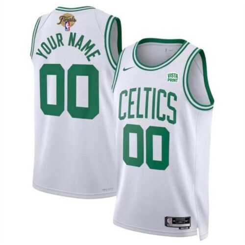 68643e865687c_1 Men's Boston Celtics Active Player Custom White 2024 Finals Association Edition Stitched Basketball Jersey