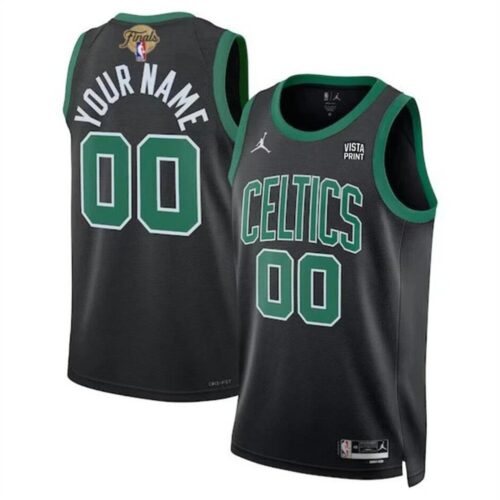68643e88d2099_1 Men's Boston Celtics Active Player Custom Black 2024 Finals Statement Edition Stitched Basketball Jersey