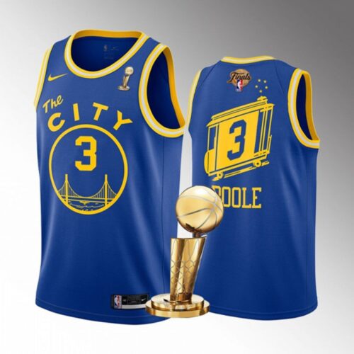 68643e96ec815_1 Men's Golden State Warriors #3 Jordan Poole 2022 Royal NBA Finals Champions Stitched Jersey