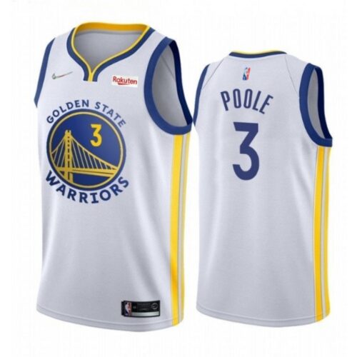 68643eb179809_1 Men's Golden State Warriors #3 Jordan Poole 2022 White 75th Anniversary Stitched Jersey