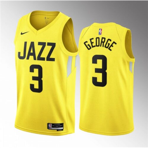 68643edf9fbbc_1 Men's Utah Jazz #3 Keyonte George Yellow 2023 Draft Association Edition Stitched Basketball Jersey
