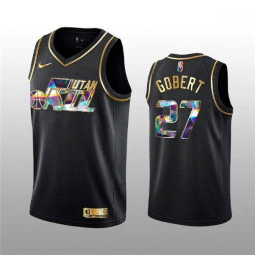 68643f4ebc5de_1 Men's Utah Jazz #27 Rudy Gobert 2021/22 Black Golden Edition 75th Anniversary Diamond Logo Stitched Basketball Jersey