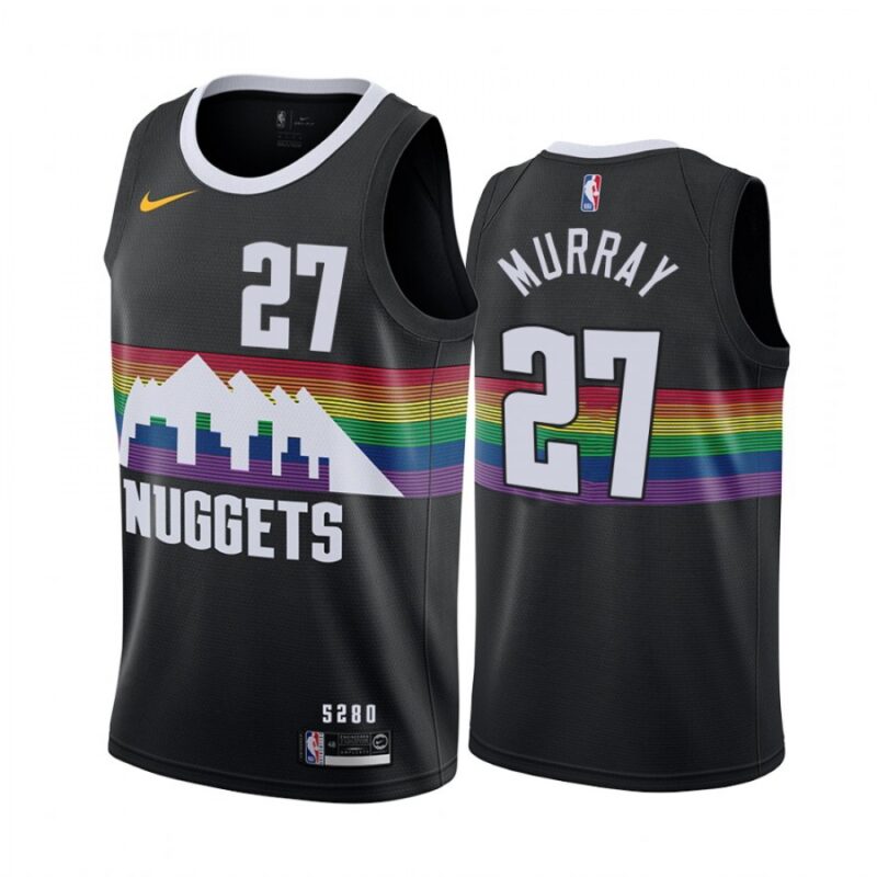 68643f57344c6_1 Men's Denver Nuggets #27 Jamal Murray Black 2019 City Edition Stitched NBA Jersey