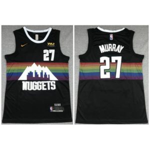 68643f895b676_1 Men's Denver Nuggets #27 Jamal Murray Black Stitched Jersey