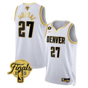 68643faa75c8e_1 Men's Denver Nuggets #27 Jamal Murray White Gold Edition 2023 Finals Collection With NO.6 Patch Stitched Basketball Jersey