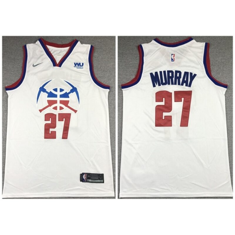 68643fb5b7c93_1 Men's Denver Nuggets #27 Jamal Murray White Stitched Jersey