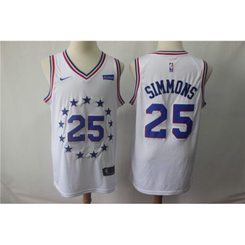 68644044d349e_1 Men's Philadelphia 76ers #25 Ben Simmons White 2018/19 Earned Edition Swingman Stitched NBA Jersey
