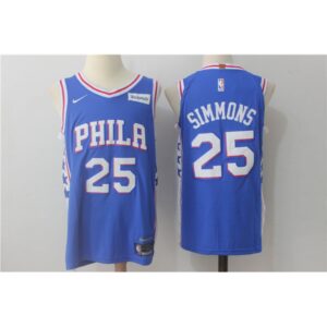 686440553643a_1 Men's Philadelphia 76ers #25 Ben Simmons Blue Stitched NBA Jersey