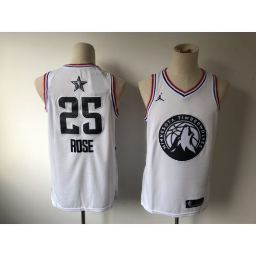 68644088c8160_1 Men's Minnesota Timberwolves #25 Derrick Rose White 2019 NBA All Star Stitched NBA Jersey