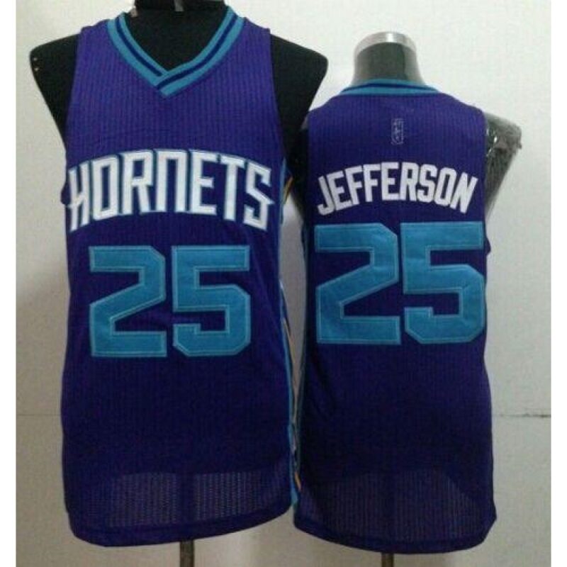 6864408f908c3_1 Revolution 30 Hornets #25 Al Jefferson Purple Stitched NBA Jersey