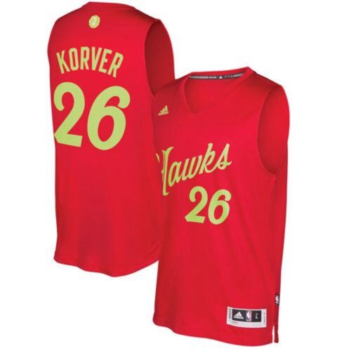686440a79f604_1 Hawks #26 Kyle Korver Red 2016-2017 Christmas Day Stitched NBA Jersey
