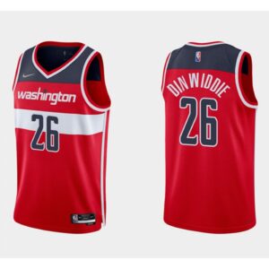 686440b9046ba_1 Men's Washington Wizards #26 Spencer Dinwiddie Red Icon Edition Stitched Jersey