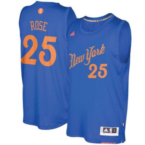 686440d23f1be_1 Knicks #25 Derrick Rose Blue 2016-2017 Christmas Day Stitched NBA Jersey